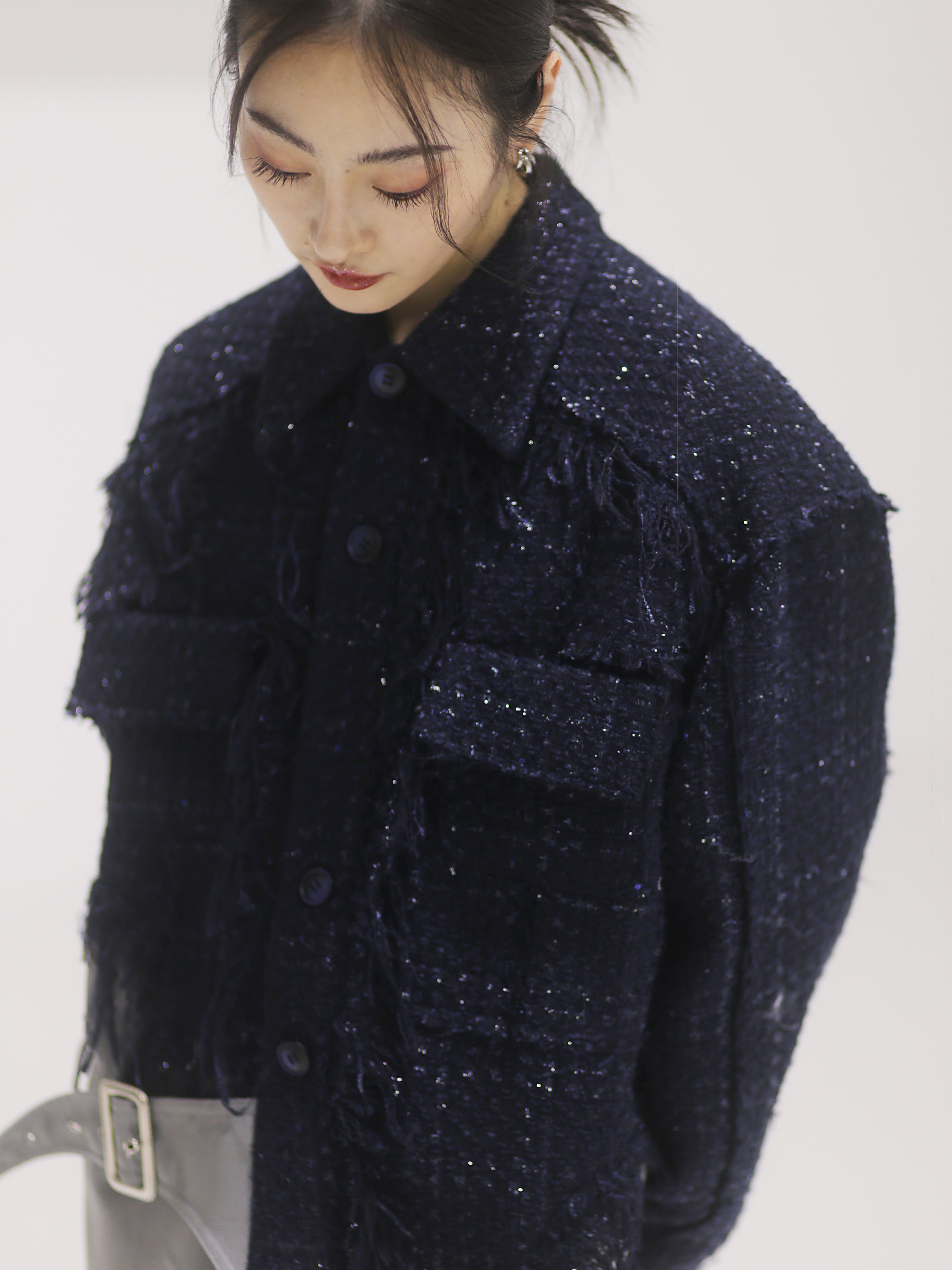 Randspleißen Overalls Jacke