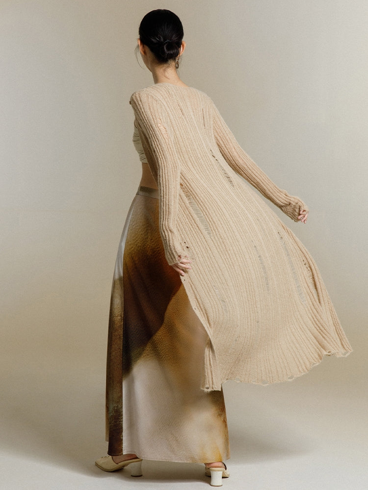 Long Knitted Cardigan