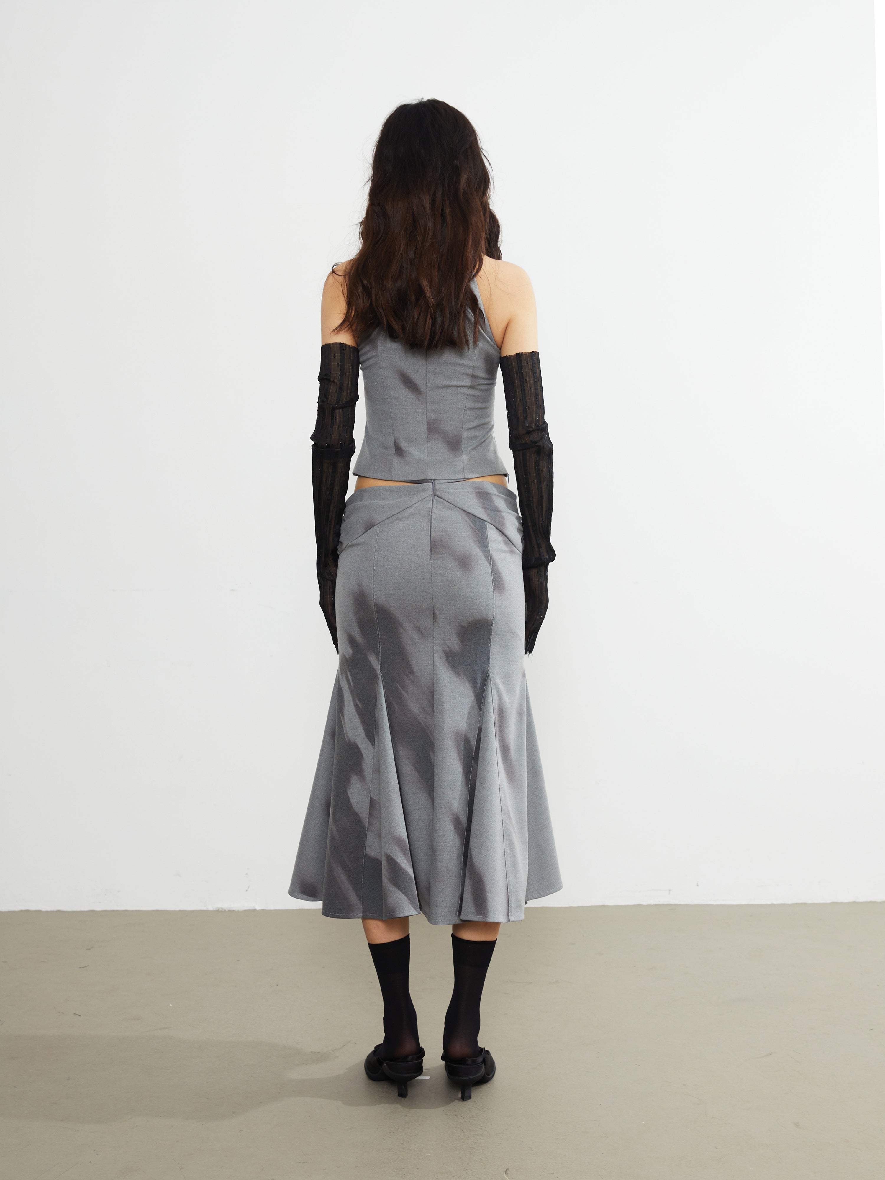 Printing PUNK HOLLOW SKIRT