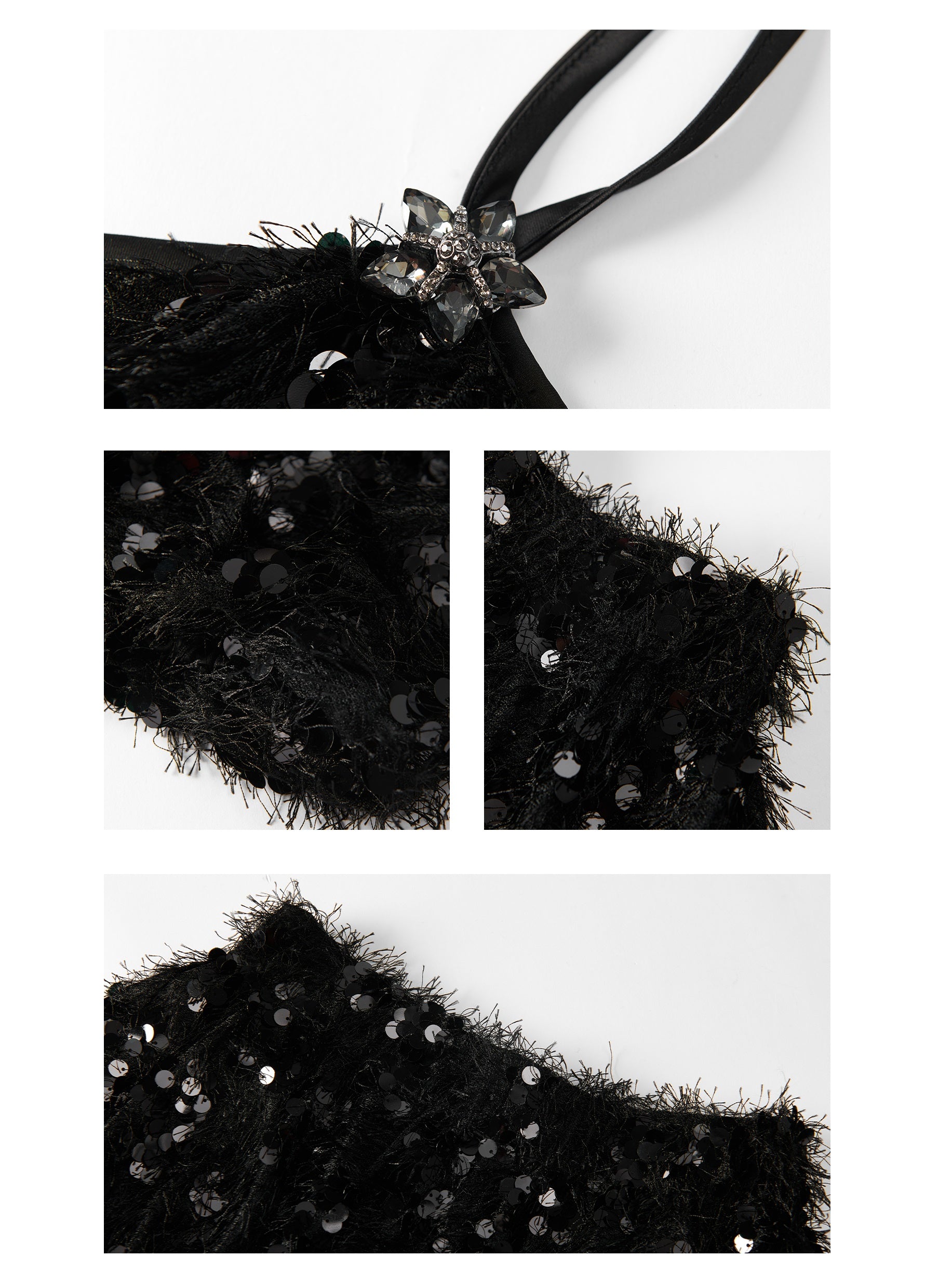 Paillettenhalter -Weste Top & Bud Short Hosen