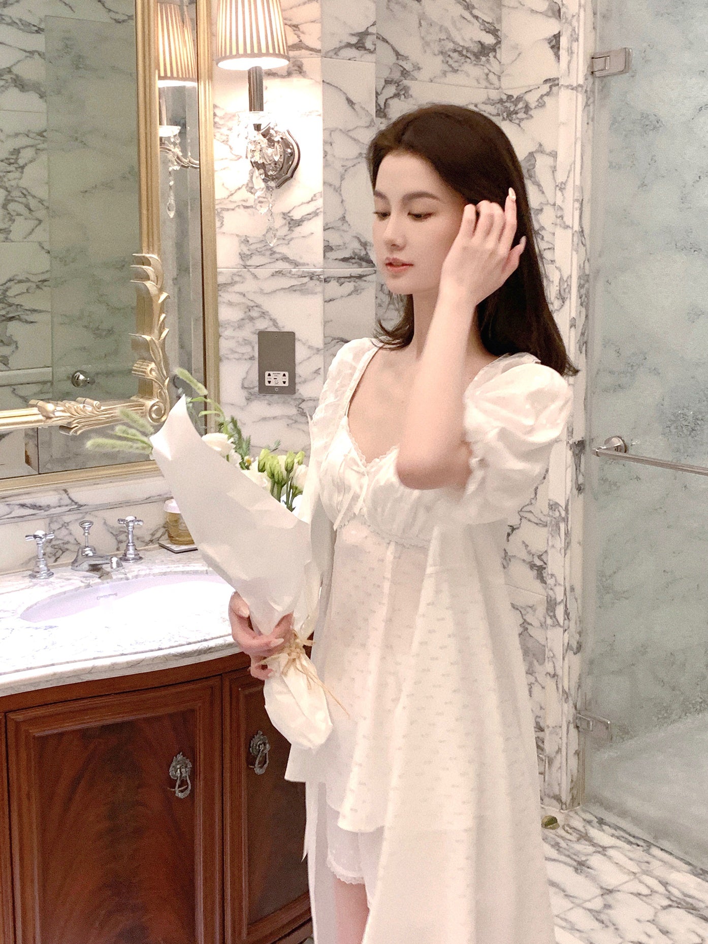 Süßer Jacquard bequemer Pyjama