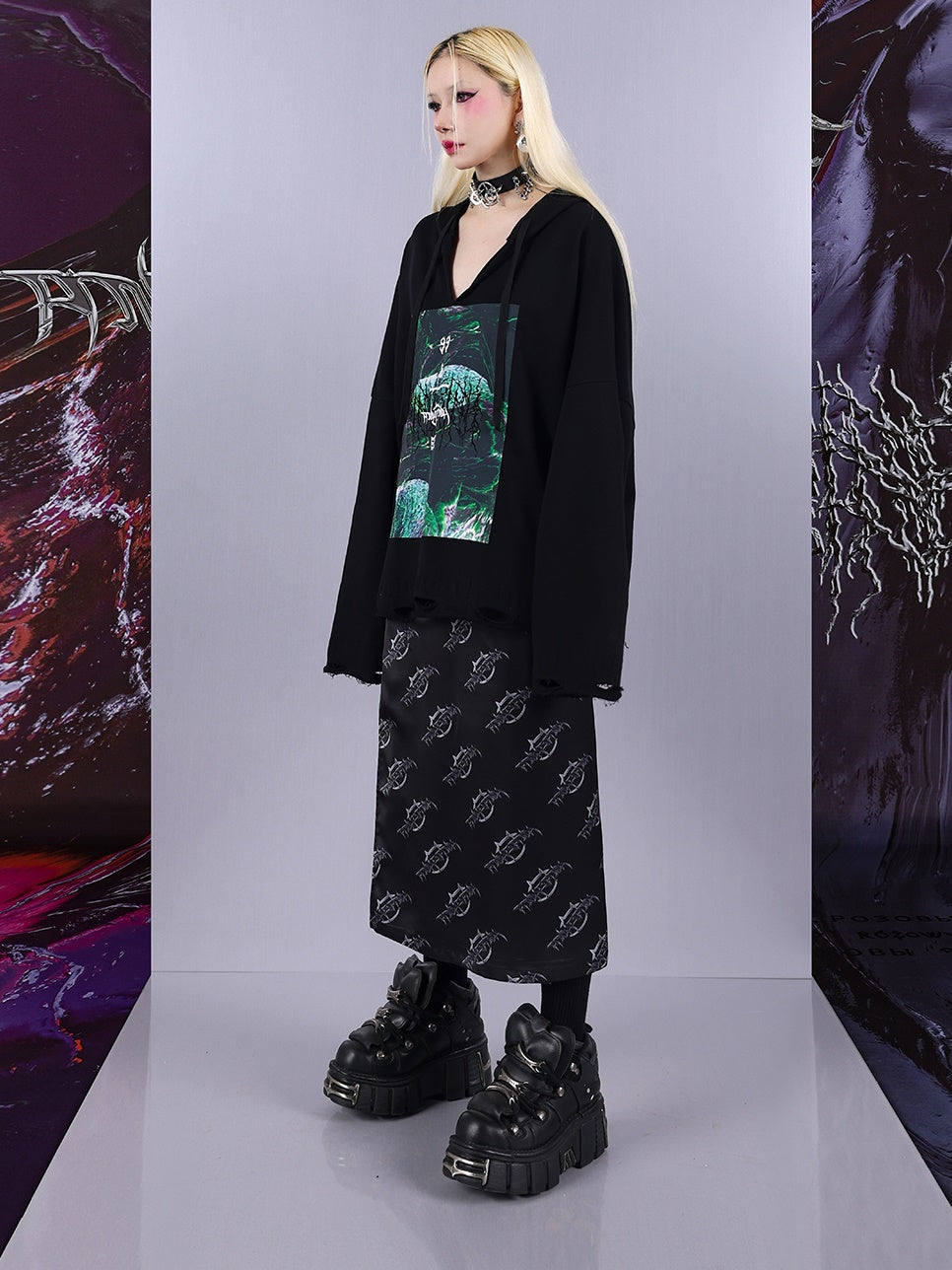 Reversible APRON SKIRT