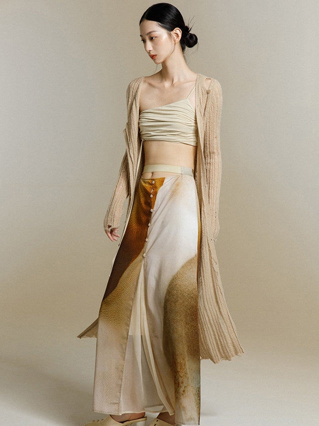 Long Knitted Cardigan