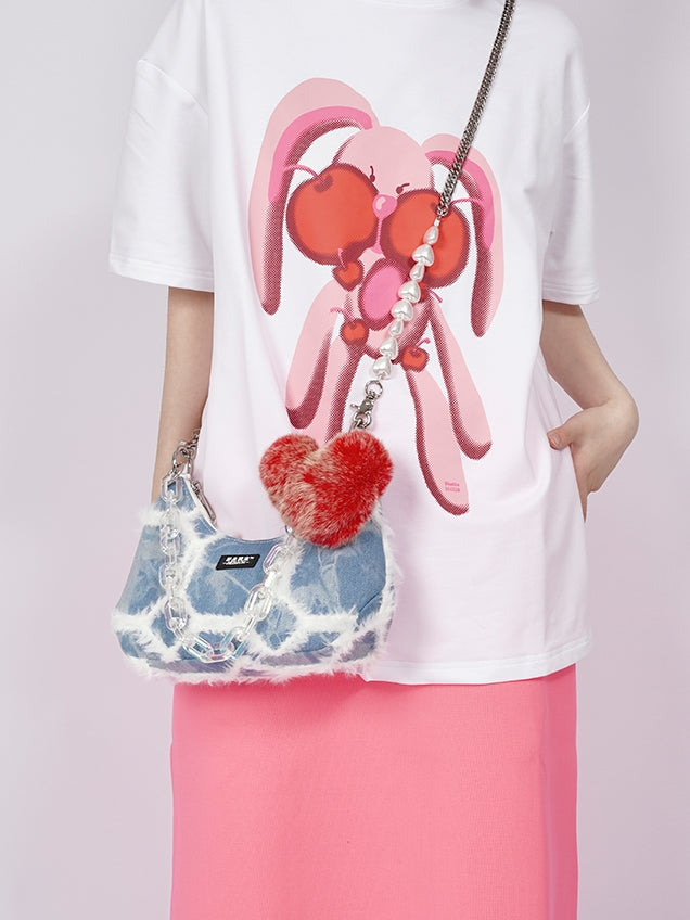 Denim Retro Armpit Bag