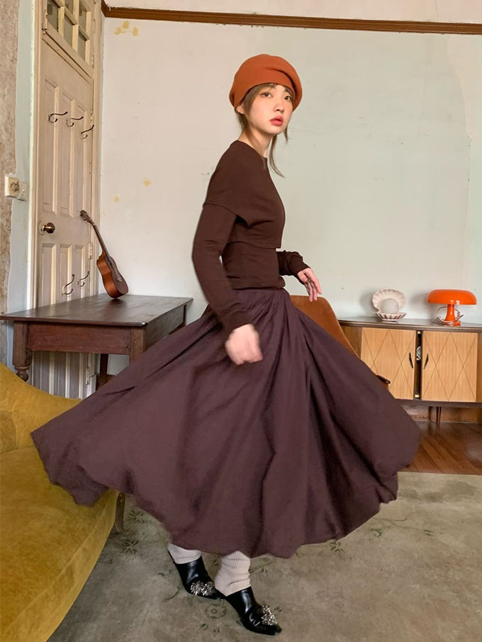 매우 큰 주름 구름 치마