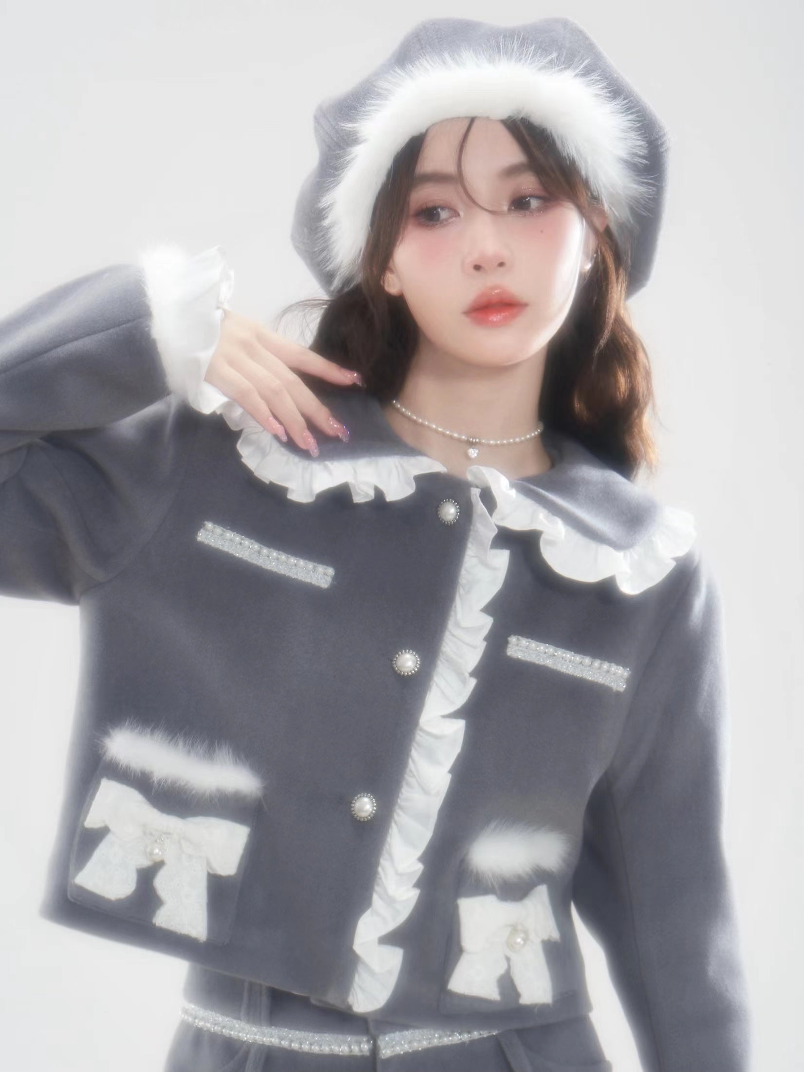 Quilted Jacket & Shorts Pants