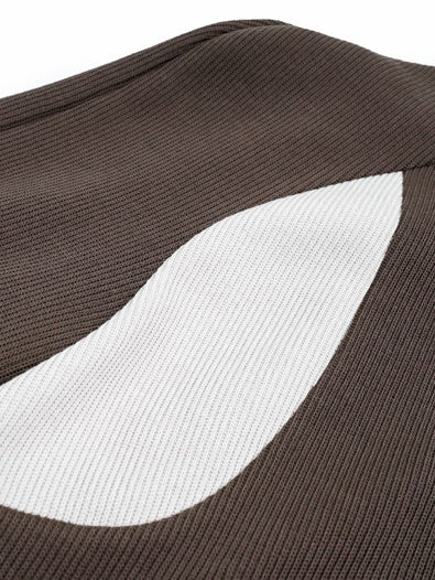 Contrast Color Pullover Hoodie