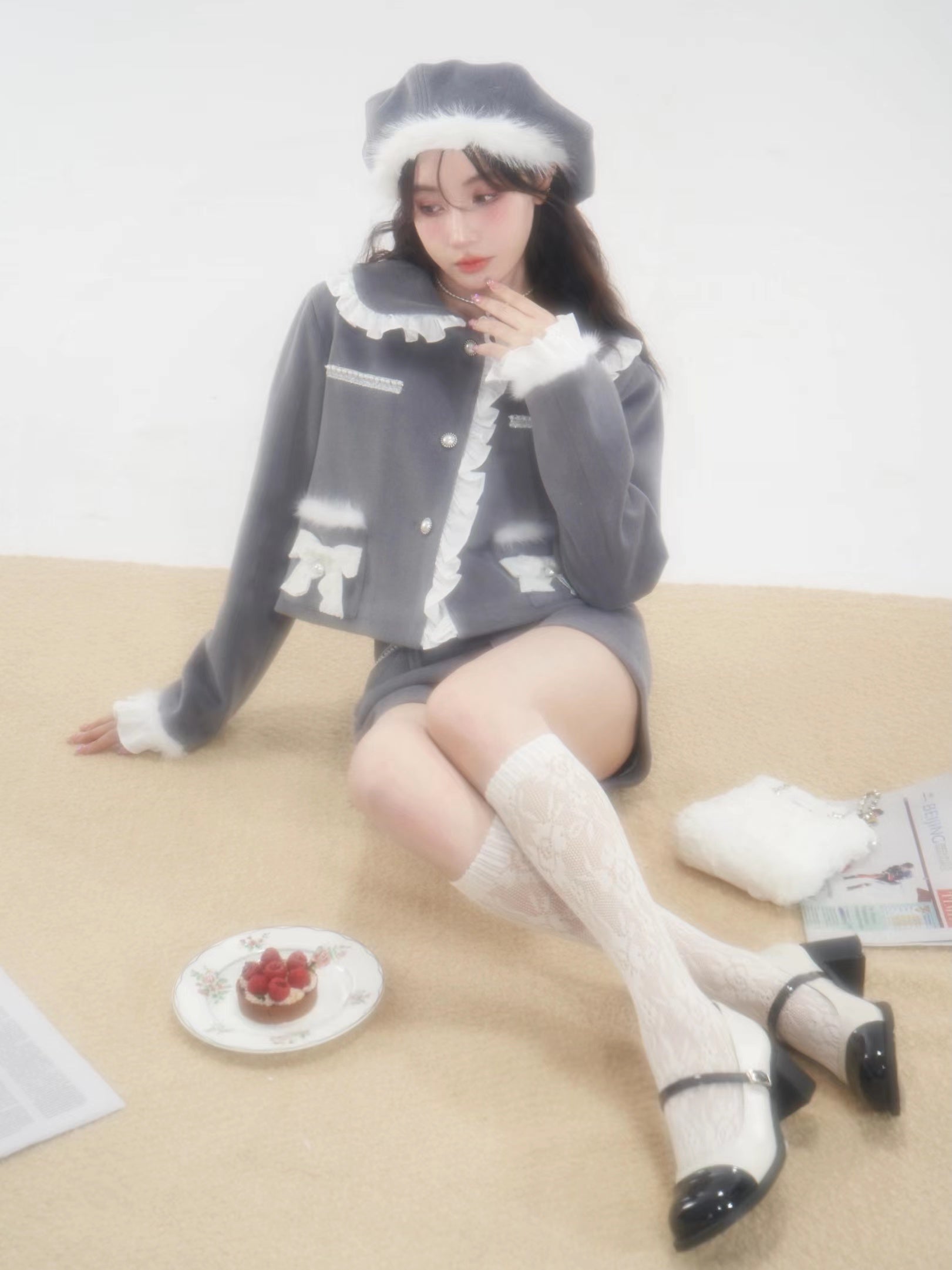 Quilted Jacket & Shorts Pants