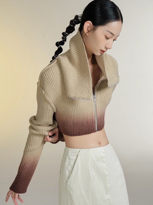 Ultra-Short Knitted Cardigan