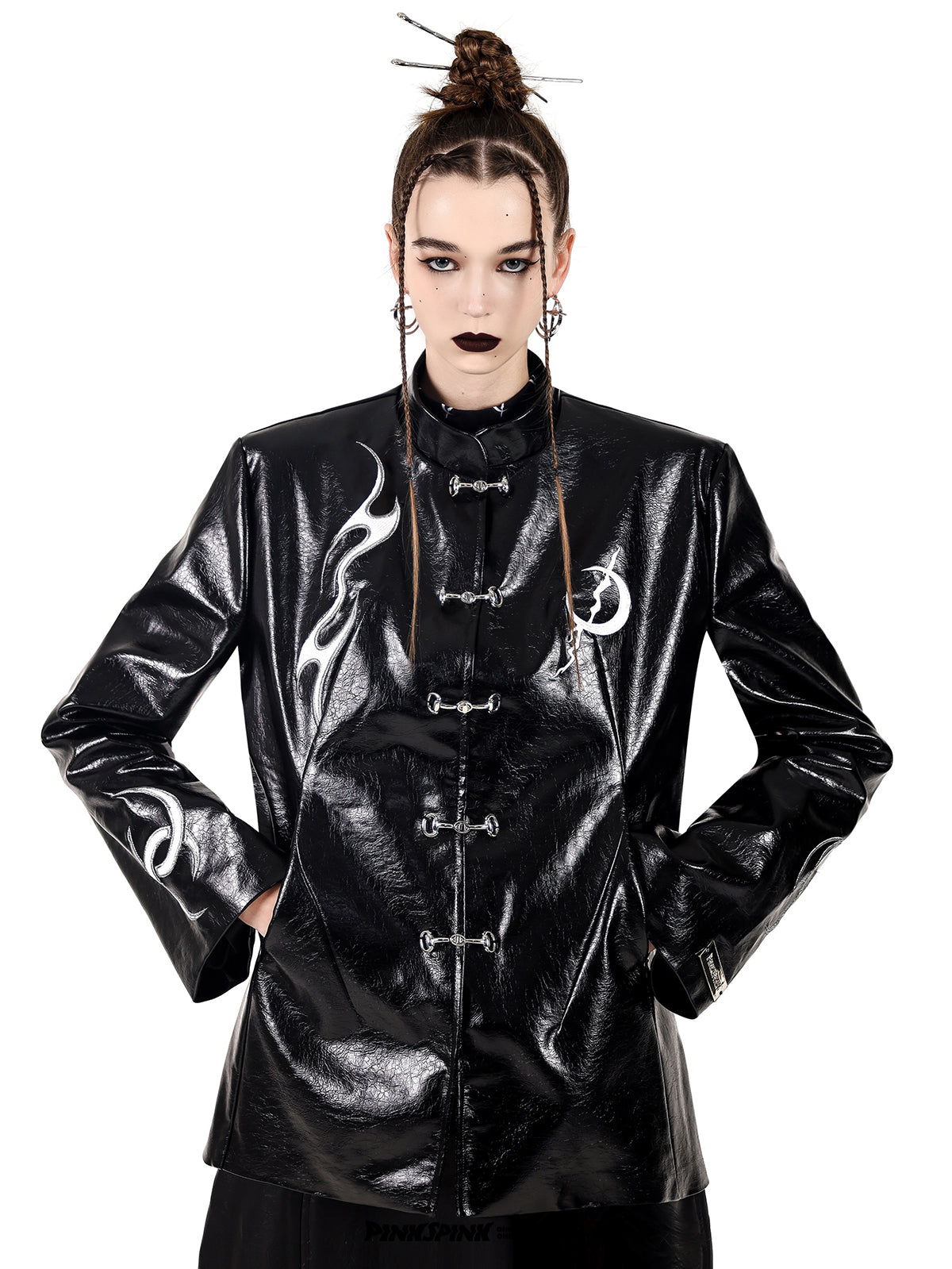 Leather Nichi Cool Jacket - PINKSPINK – ARCANA ARCHIVE