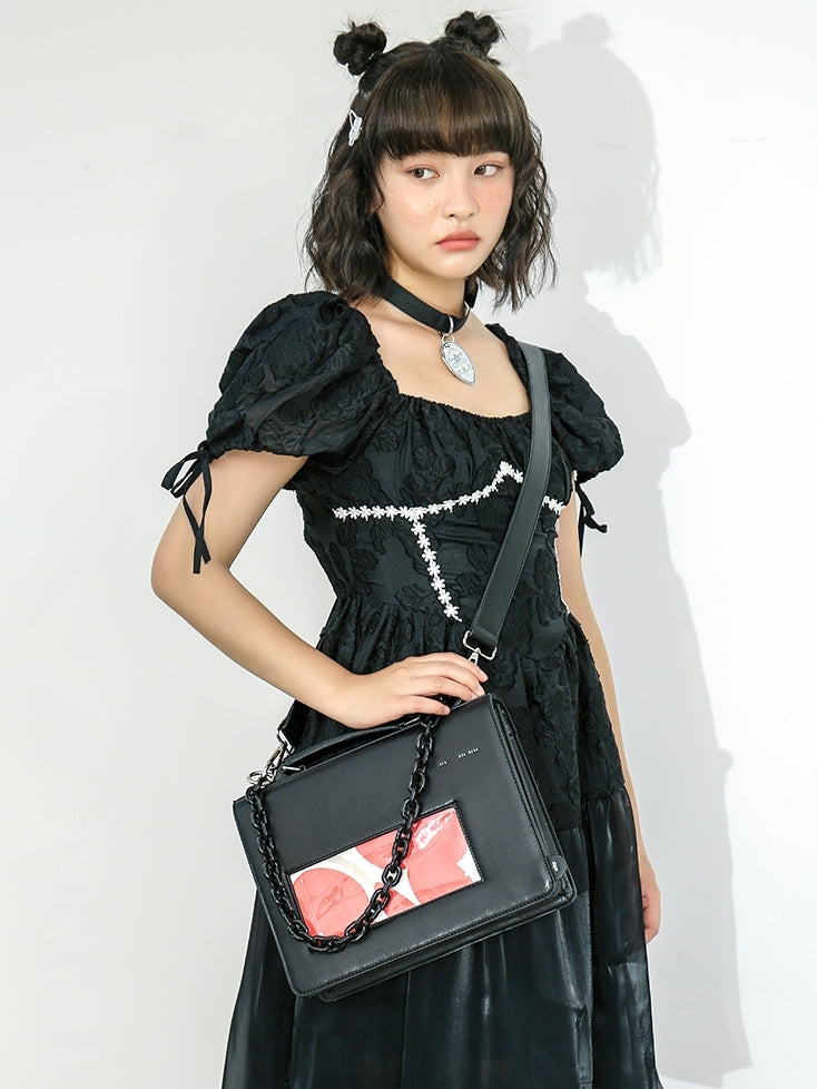 HORIZONTAL SQUARE BAG