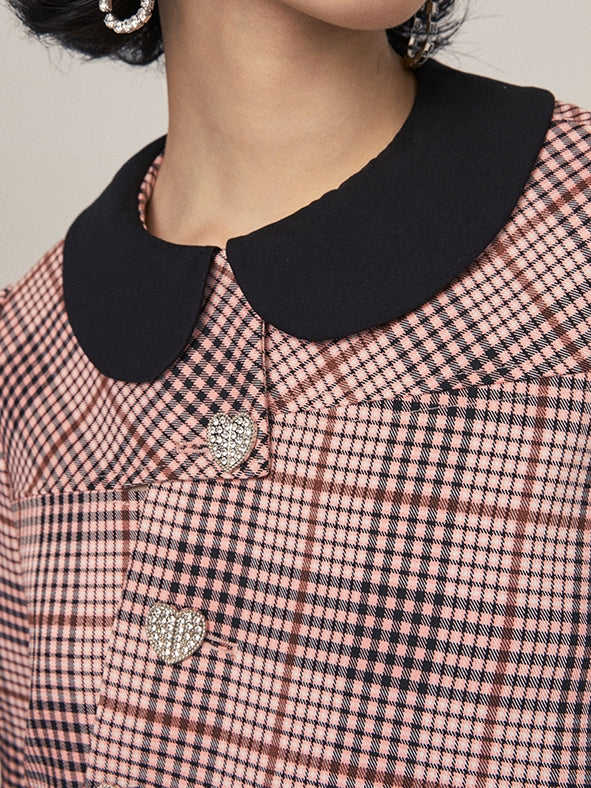 Veste à plaid rétro