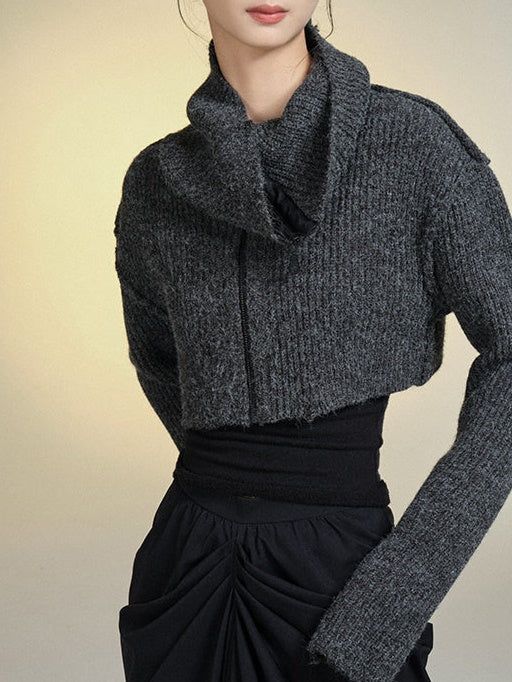 Ultra-Short Knitted Cardigan