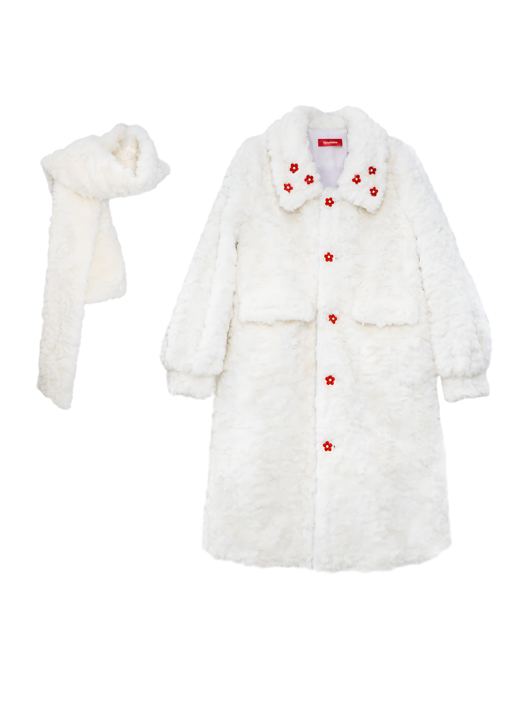 Mid-LENGTH PLUSH COAT