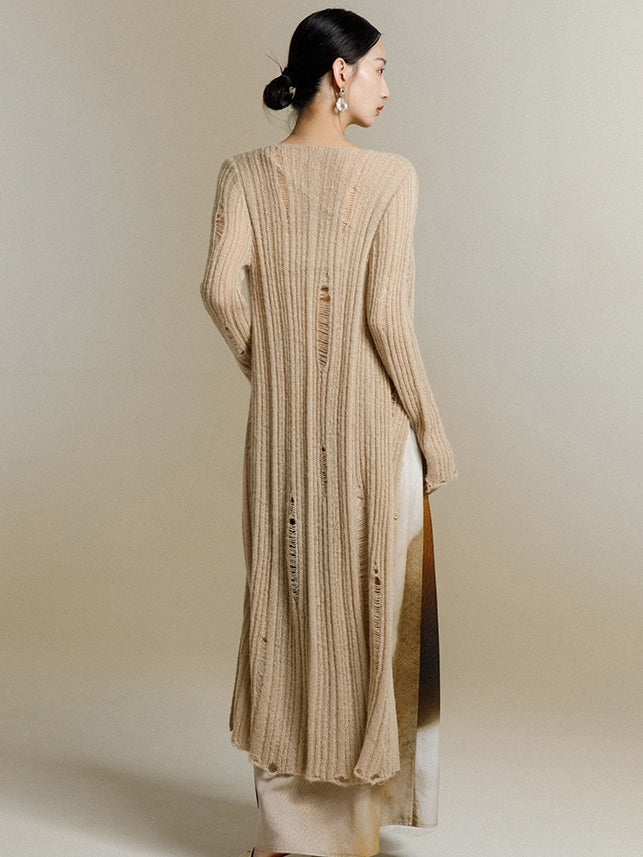 Long Knitted Cardigan