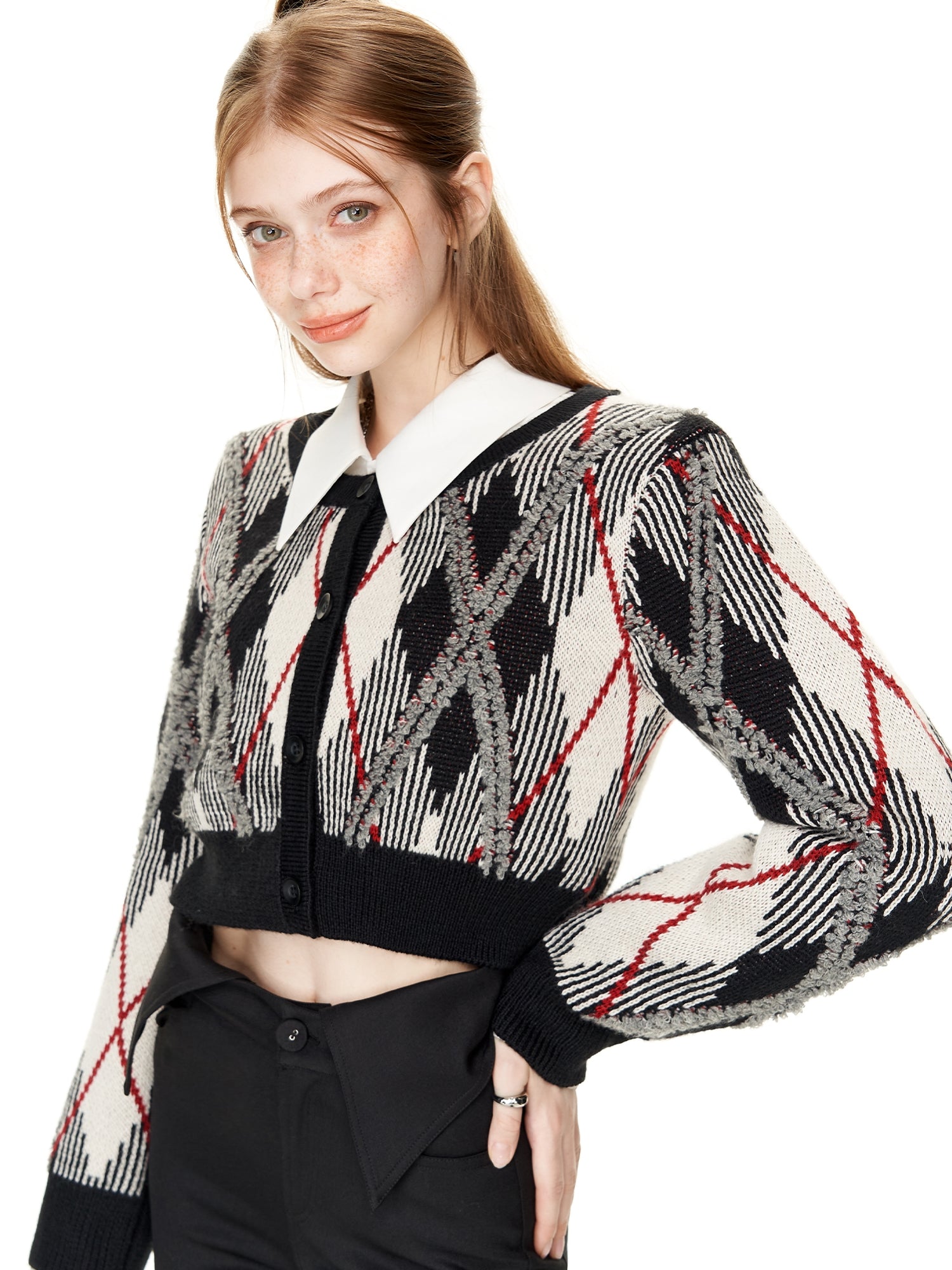 Retro Short Knitted Cardigan & Vest