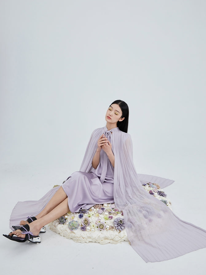 Organ PLEATED DOUBLE LAYER Dress