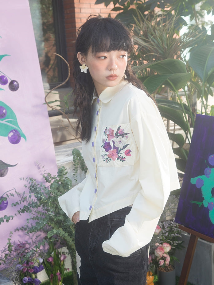 Kirschblüte Stickerei