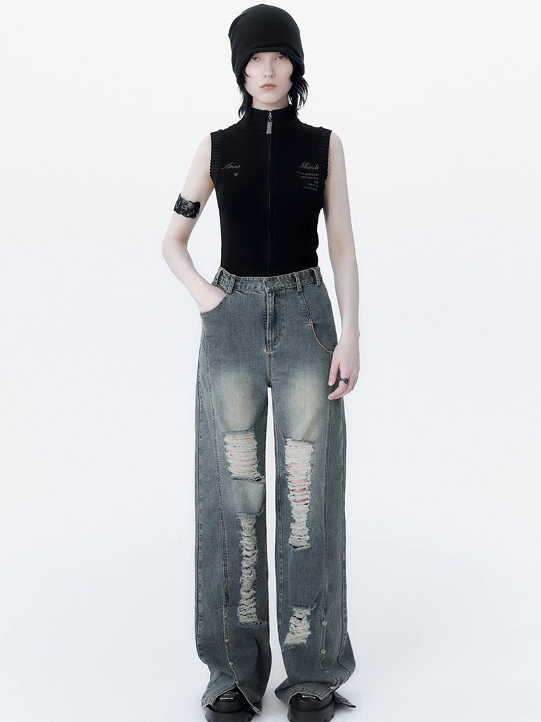 Hohe Taille lose Strömer