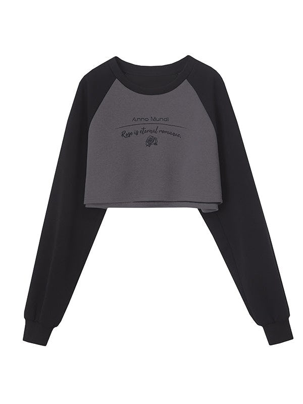 Sweat court et longue configuration de jupe