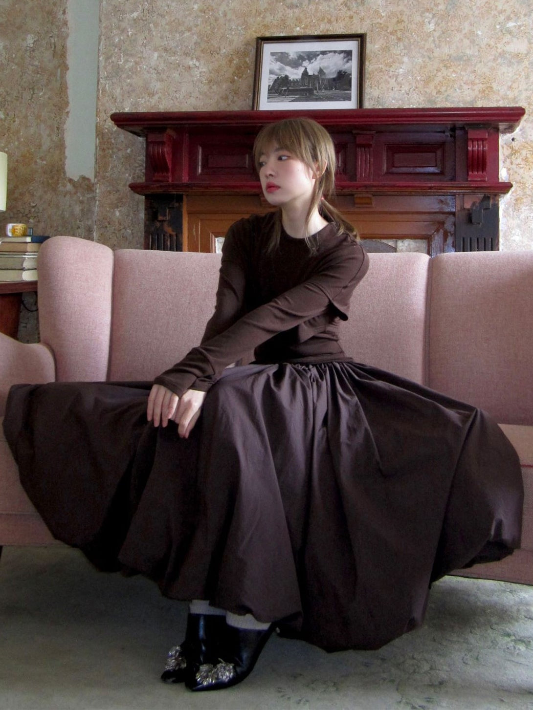 매우 큰 주름 구름 치마