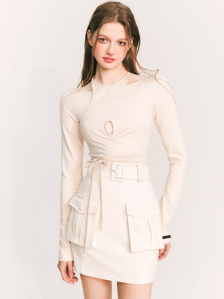 Gurte hängende Halshöhle -Oberseite