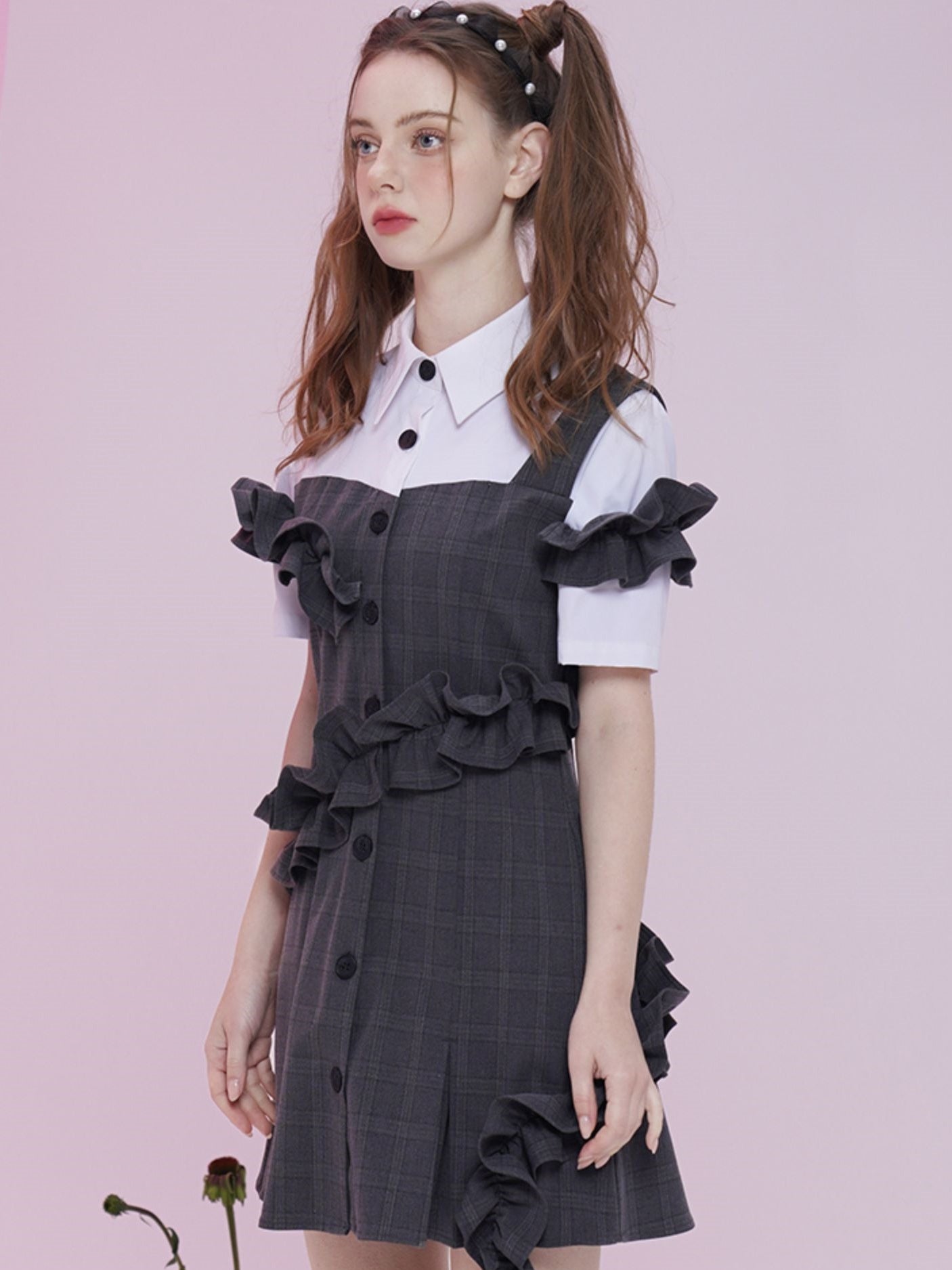 Falsches zweiteiliges Polokleid