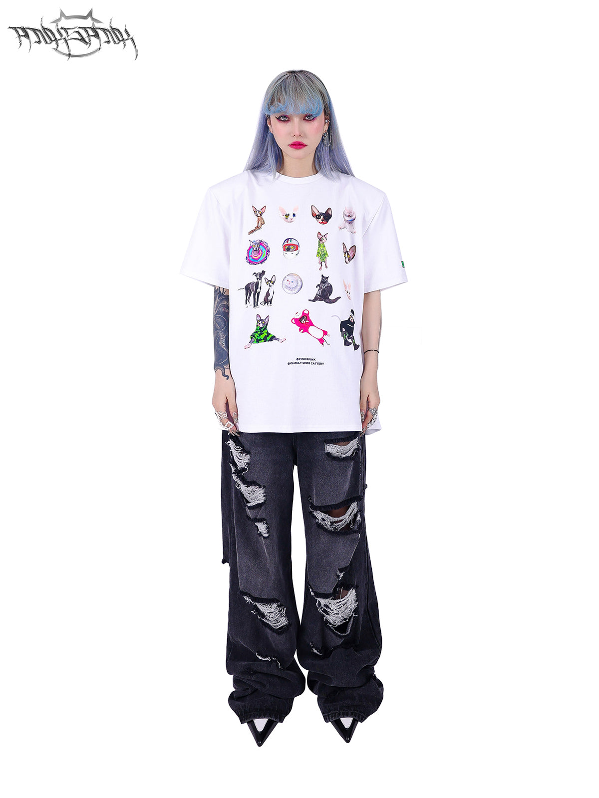 Pantalon de n ° à la jambe de nichi en denim