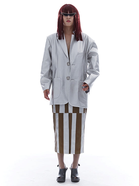 Leather Future Loose Jacket