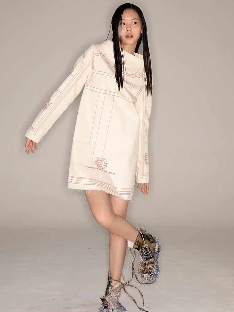 느슨한 해협 틈새 드레스