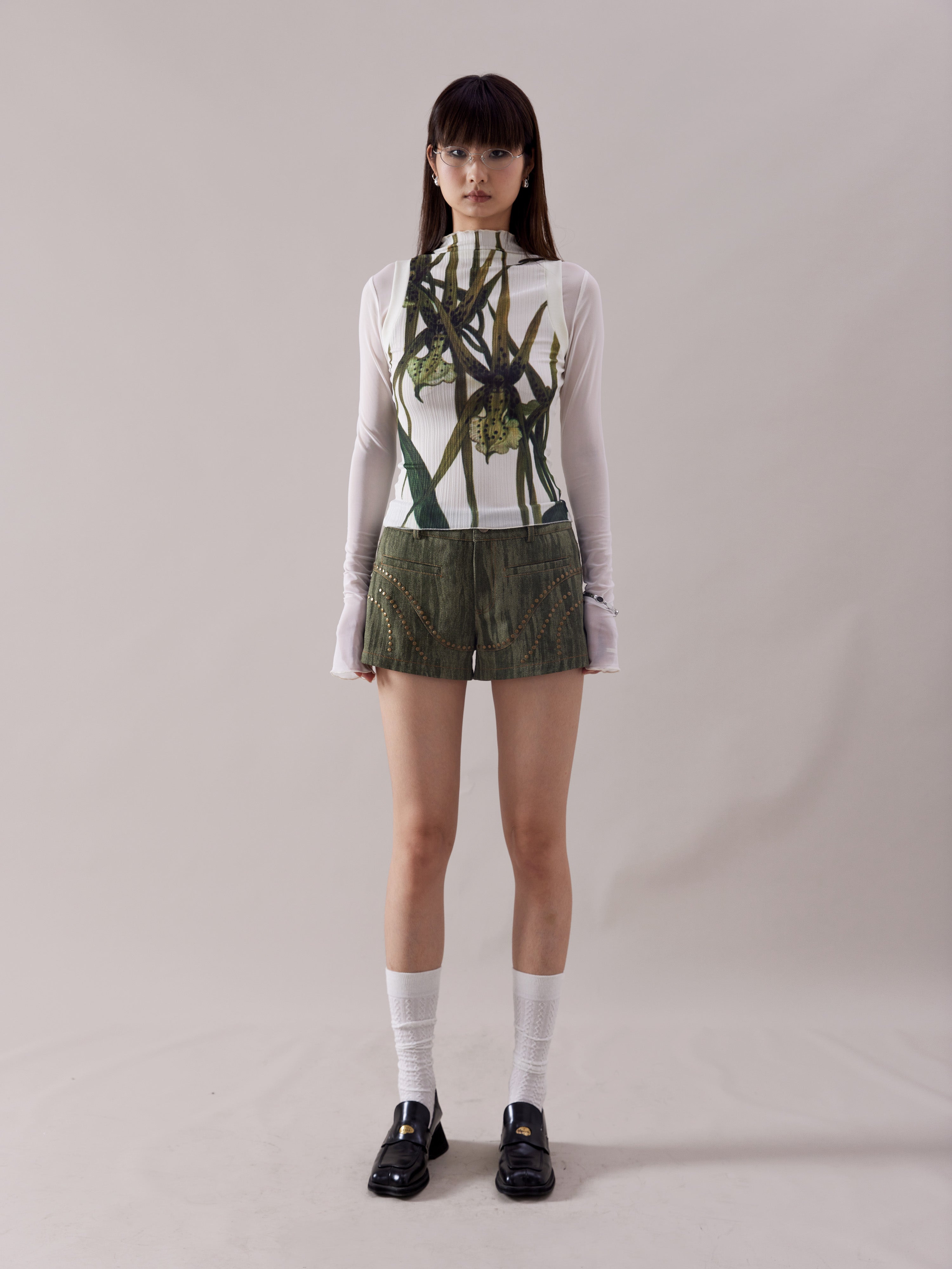 Blumendruck gefälschter zweiteiliger Bottom-Hemd