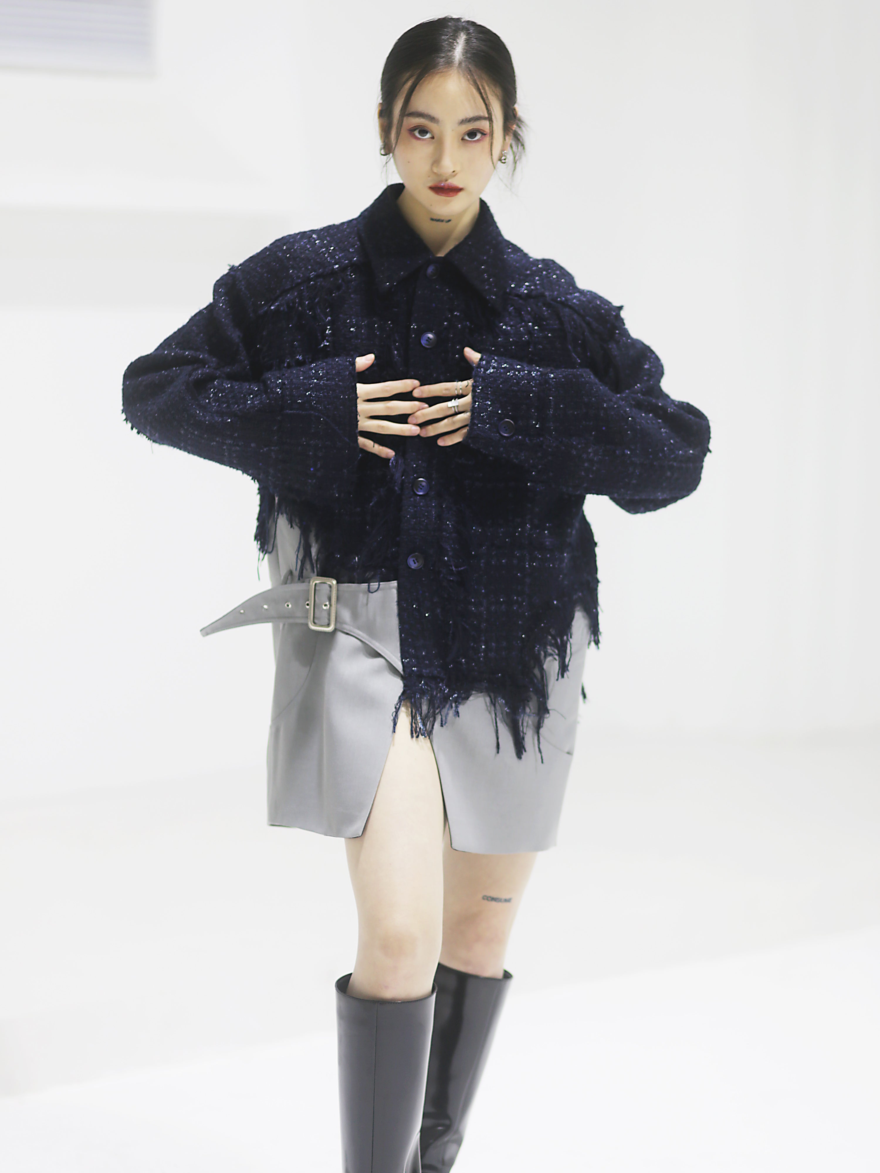 Randspleißen Overalls Jacke