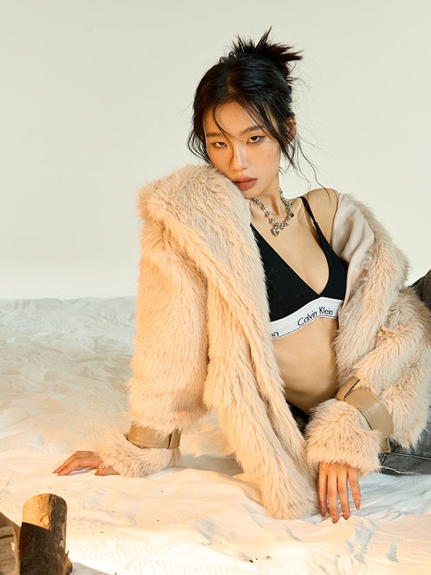 Fluffy Fur Wide Coat