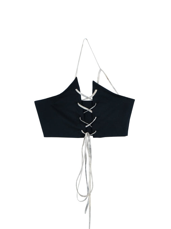 Printed Silk T-shirt & Vest Two-piece Set