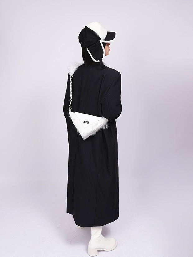 Pelz eine Schulter -Diagonal -Tasche