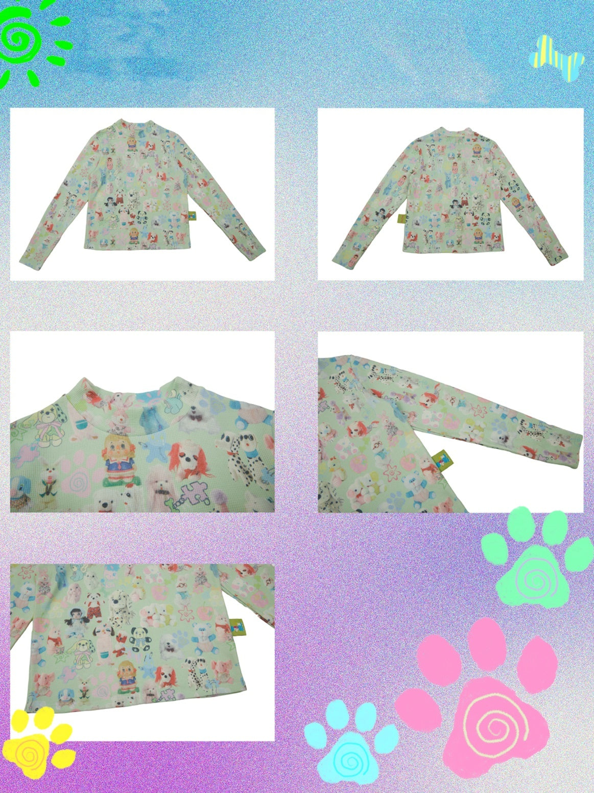 인쇄 된 바닥 셔츠