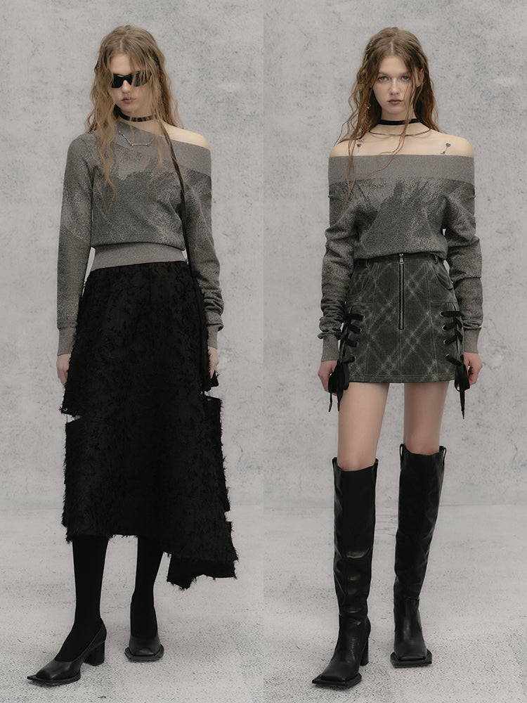 ONE-SHOULDER PULLOVER