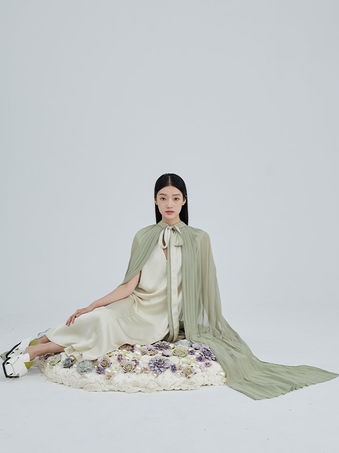 Organ PLEATED DOUBLE LAYER Dress