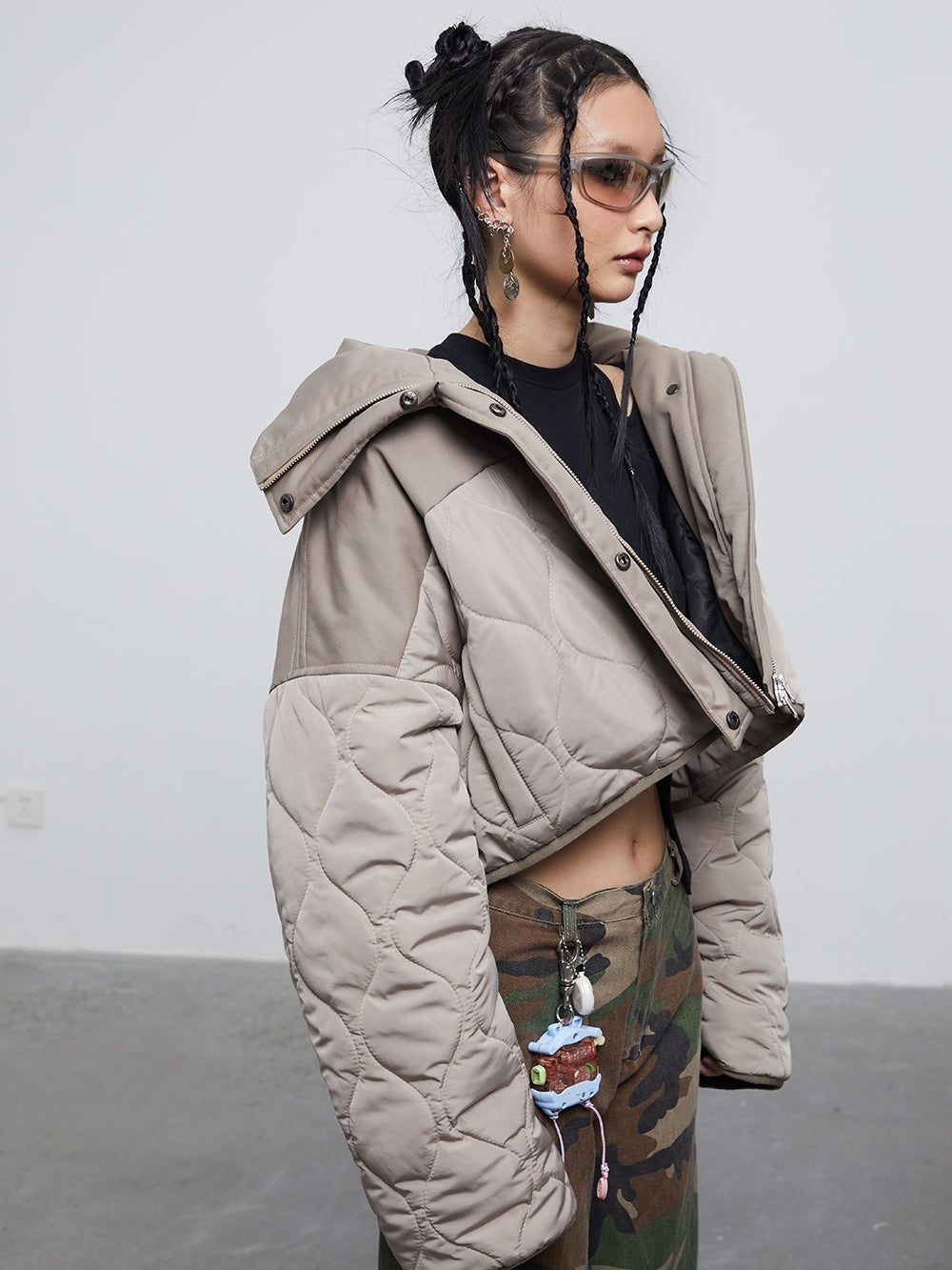 Kaufmantel Zipper -Mantel