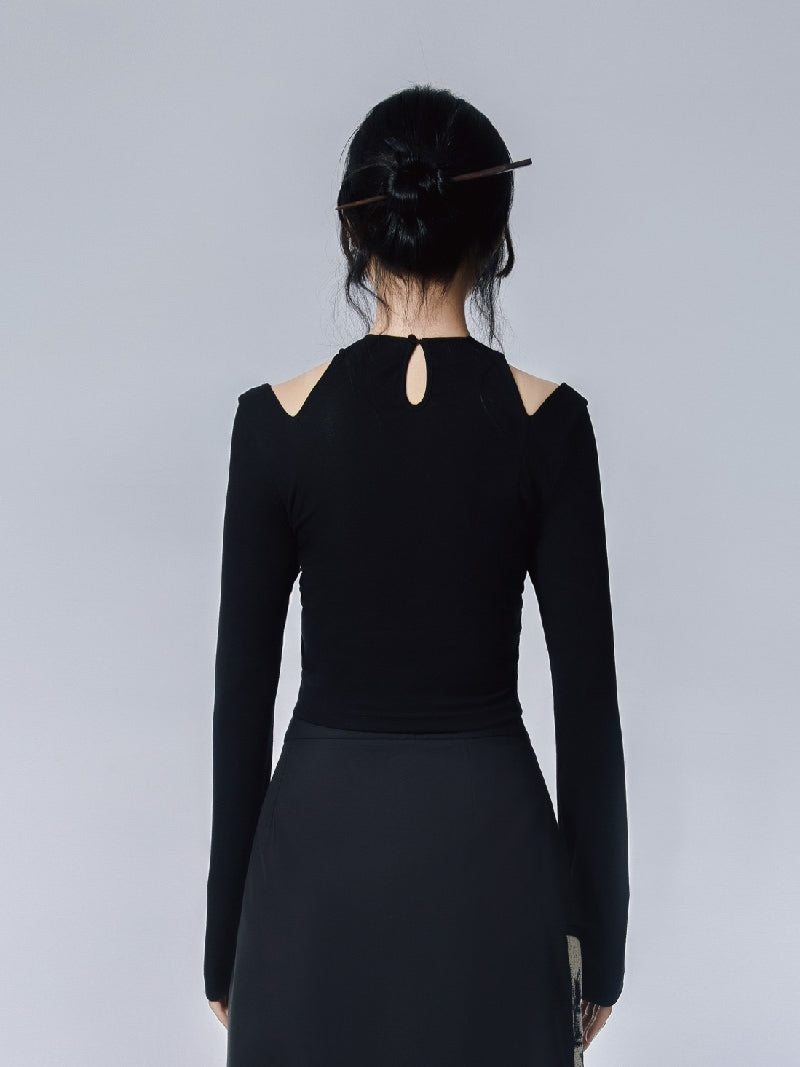 Flower Retro Unique Tight OPNE-SHOULDER CUTSEW