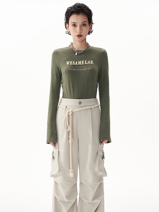 Briefe drucken Langarm T-Shirt