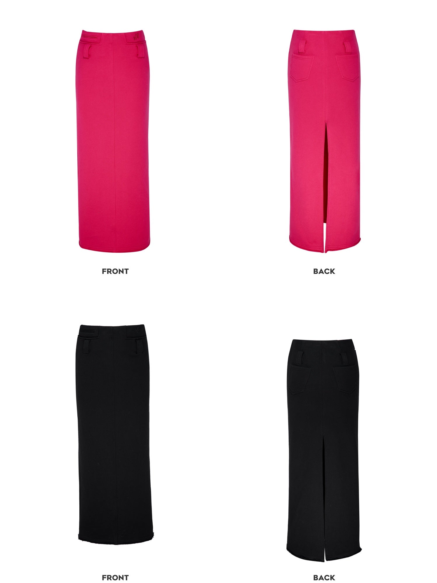 Short Casual Jacket & Slit Long Skirt