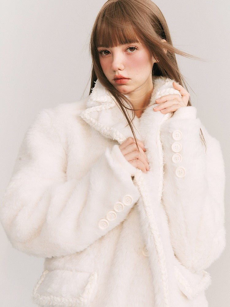 Furry Hairy Twist Jacket
