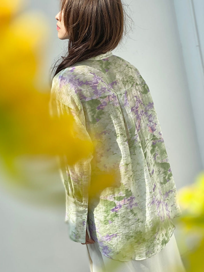 추상 인쇄 셔츠