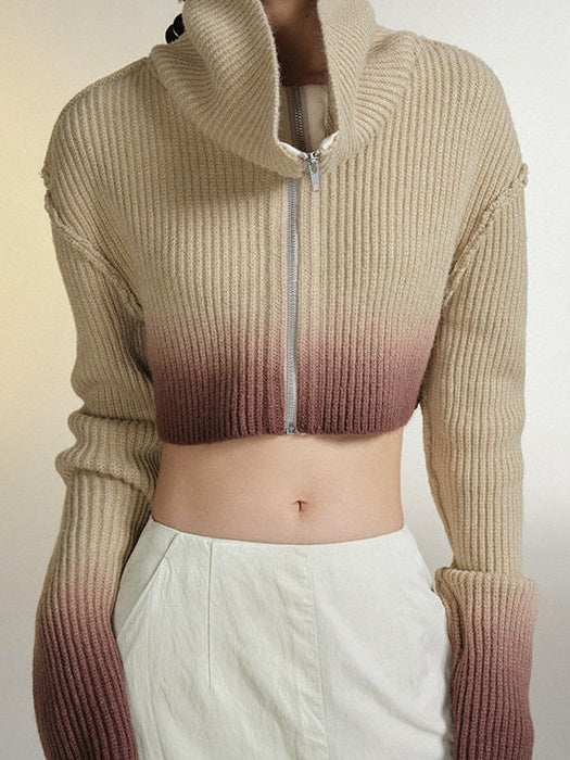 Ultra-Short Knitted Cardigan