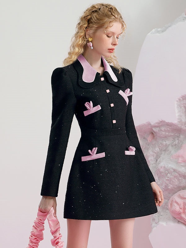 허리 슬리밍 A- 라인 원피스