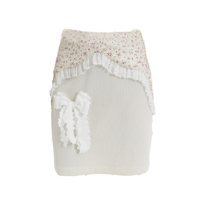 플로럴 탑 스커트 슈트