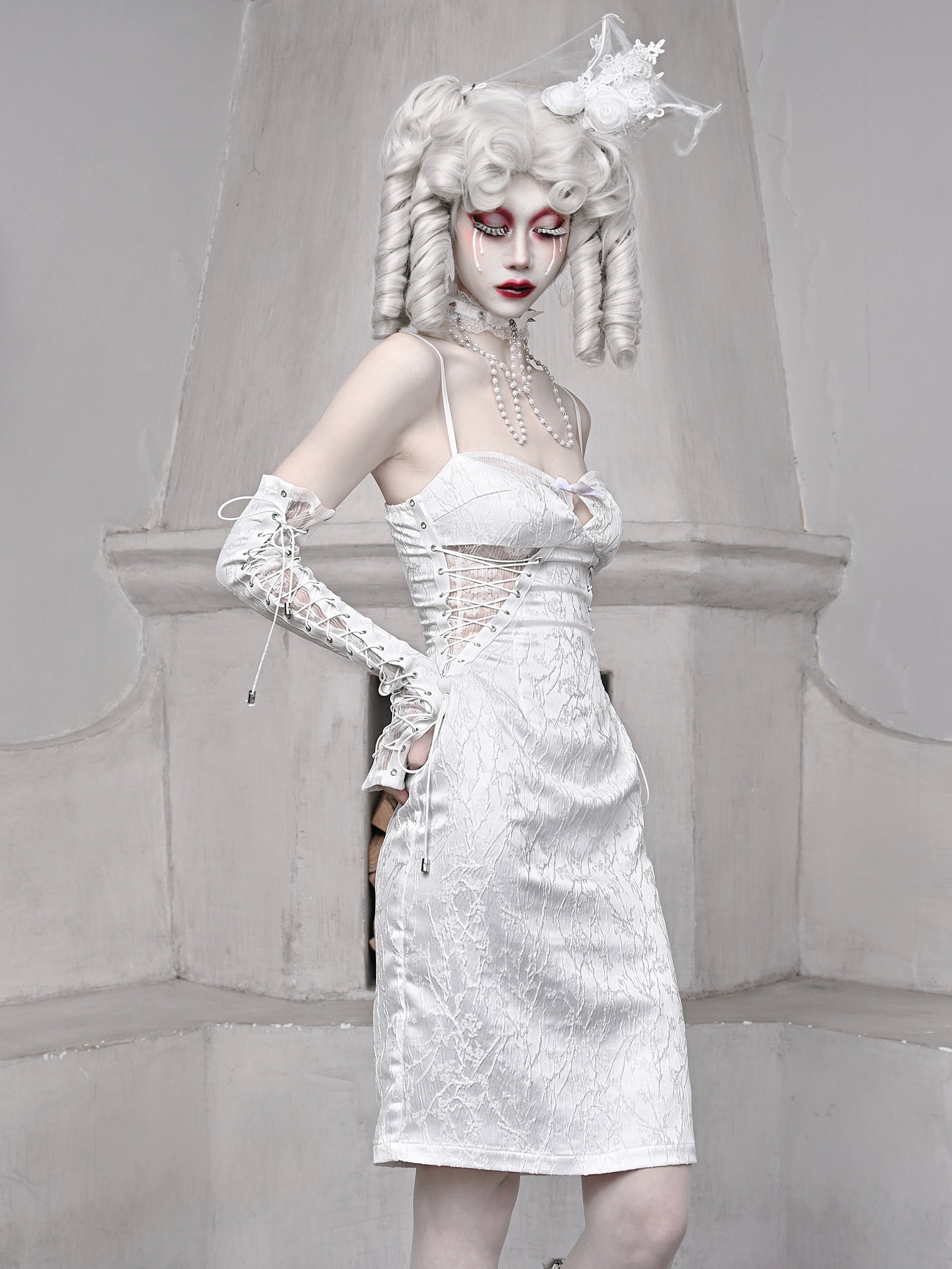 양각 자카드 슬리브