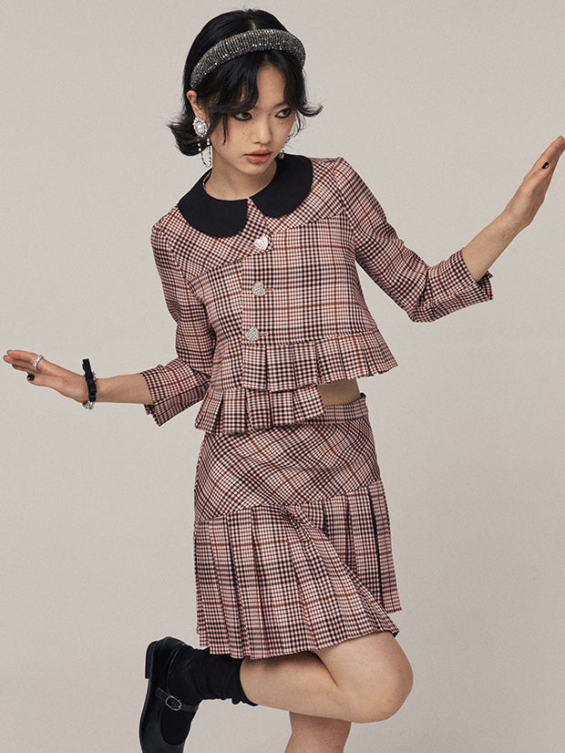 Veste à plaid rétro