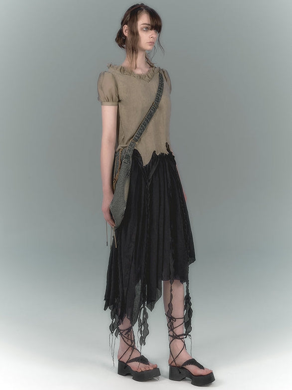 Irregular Tulle Skirt